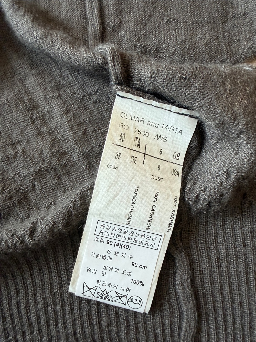 Rick Owens 100% cashmere hole detail short-sleeve cardigan - Picture 6 of 8